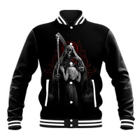 Skull Baseball Jacket Death Angel And Da de Muertos Girl - Wonder Print Shop