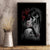 Skull Canvas Wall Art Death Angel And Da de Muertos Girl - Wonder Print Shop