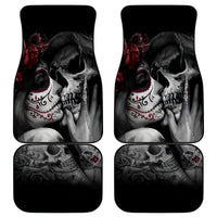 Skull Car Mats Death Angel And Da de Muertos Girl - Wonder Print Shop