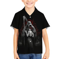 Skull Hawaiian Shirt Death Angel And Da de Muertos Girl - Wonder Print Shop