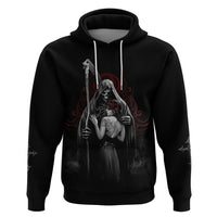Skull Hoodie Death Angel And Da de Muertos Girl - Wonder Print Shop