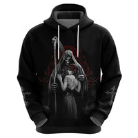 Skull Hoodie Death Angel And Da de Muertos Girl - Wonder Print Shop