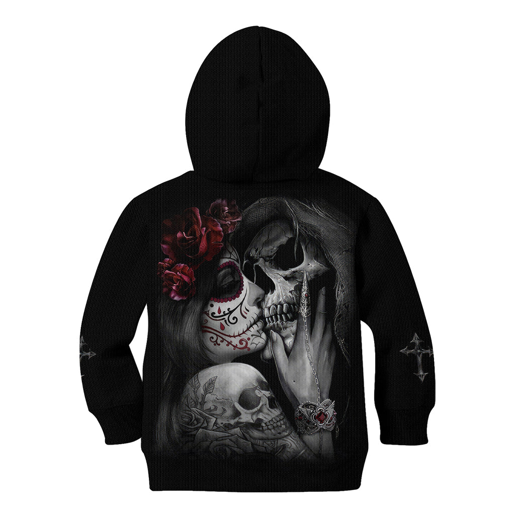 Skull Kid Hoodie Death Angel And Da de Muertos Girl - Wonder Print Shop