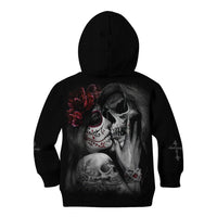 Skull Kid Hoodie Death Angel And Da de Muertos Girl - Wonder Print Shop