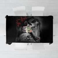 Skull Tablecloth Death Angel And Da de Muertos Girl - Wonder Print Shop