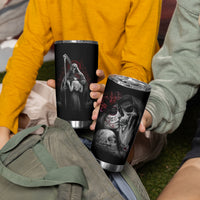 Skull Tumbler Cup Death Angel And Da de Muertos Girl - Wonder Print Shop
