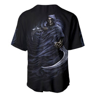Skull Baseball Jersey Purple Death Reaper - Wonder Print Shop