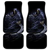 Skull Car Mats Purple Death Reaper - Wonder Print Shop