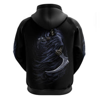 Skull Hoodie Purple Death Reaper - Wonder Print Shop