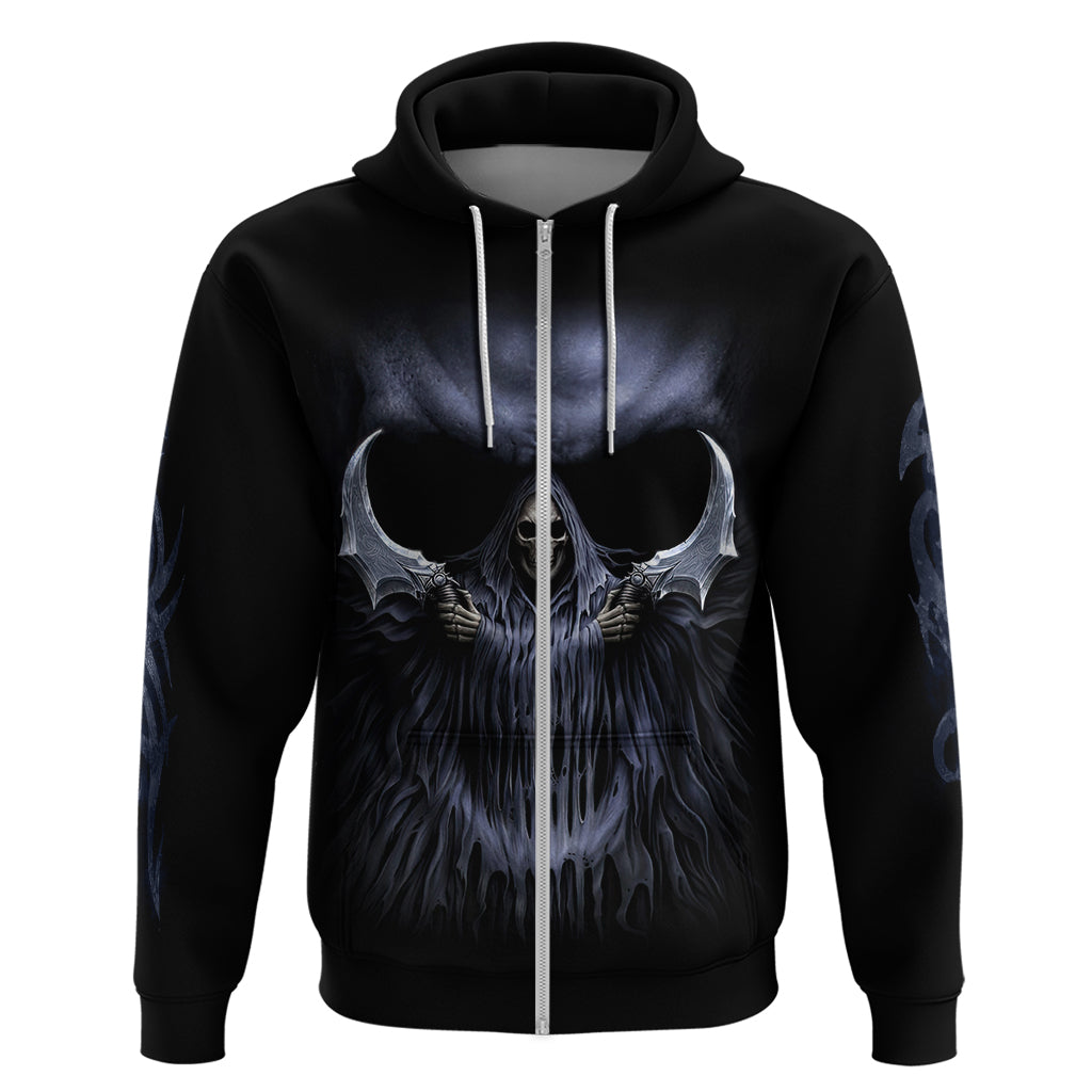 Skull Hoodie Purple Death Reaper - Wonder Print Shop
