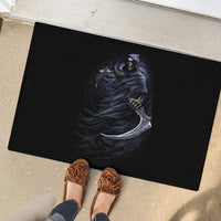 Skull Rubber Doormat Purple Death Reaper - Wonder Print Shop