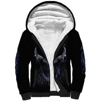Skull Sherpa Hoodie Purple Death Reaper - Wonder Print Shop
