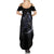 Skull Summer Maxi Dress Purple Death Reaper - Wonder Print Shop