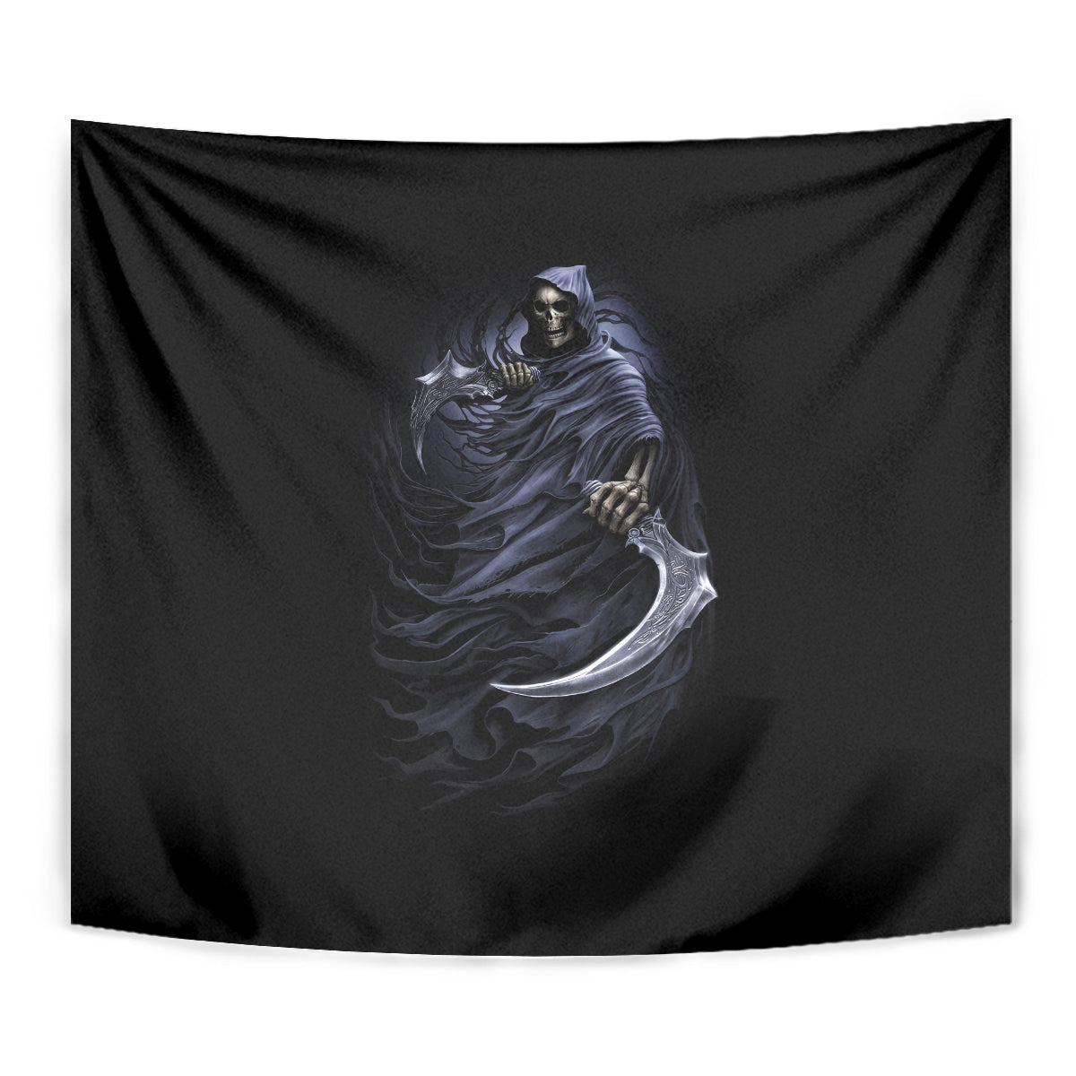 Skull Tapestry Purple Death Reaper - Wonder Print Shop