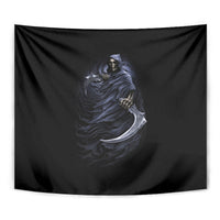 Skull Tapestry Purple Death Reaper - Wonder Print Shop
