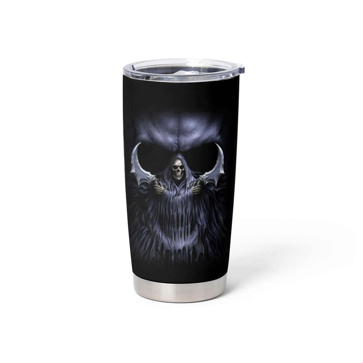 Skull Tumbler Cup Purple Death Reaper - Wonder Print Shop