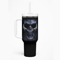 Skull Tumbler With Handle Purple Death Reaper - Wonder Print Shop