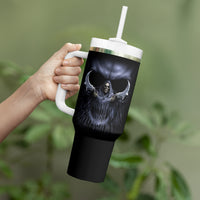 Skull Tumbler With Handle Purple Death Reaper - Wonder Print Shop