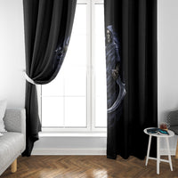 Skull Window Curtain Purple Death Reaper - Wonder Print Shop