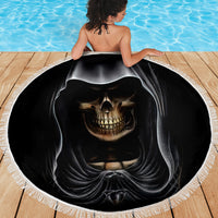 Skull Beach Blanket Double Skull And Death Angel - Wonder Print Shop