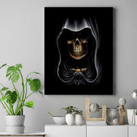 Skull Canvas Wall Art Double Skull And Death Angel - Wonder Print Shop