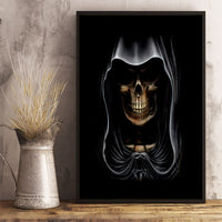 Skull Canvas Wall Art Double Skull And Death Angel - Wonder Print Shop