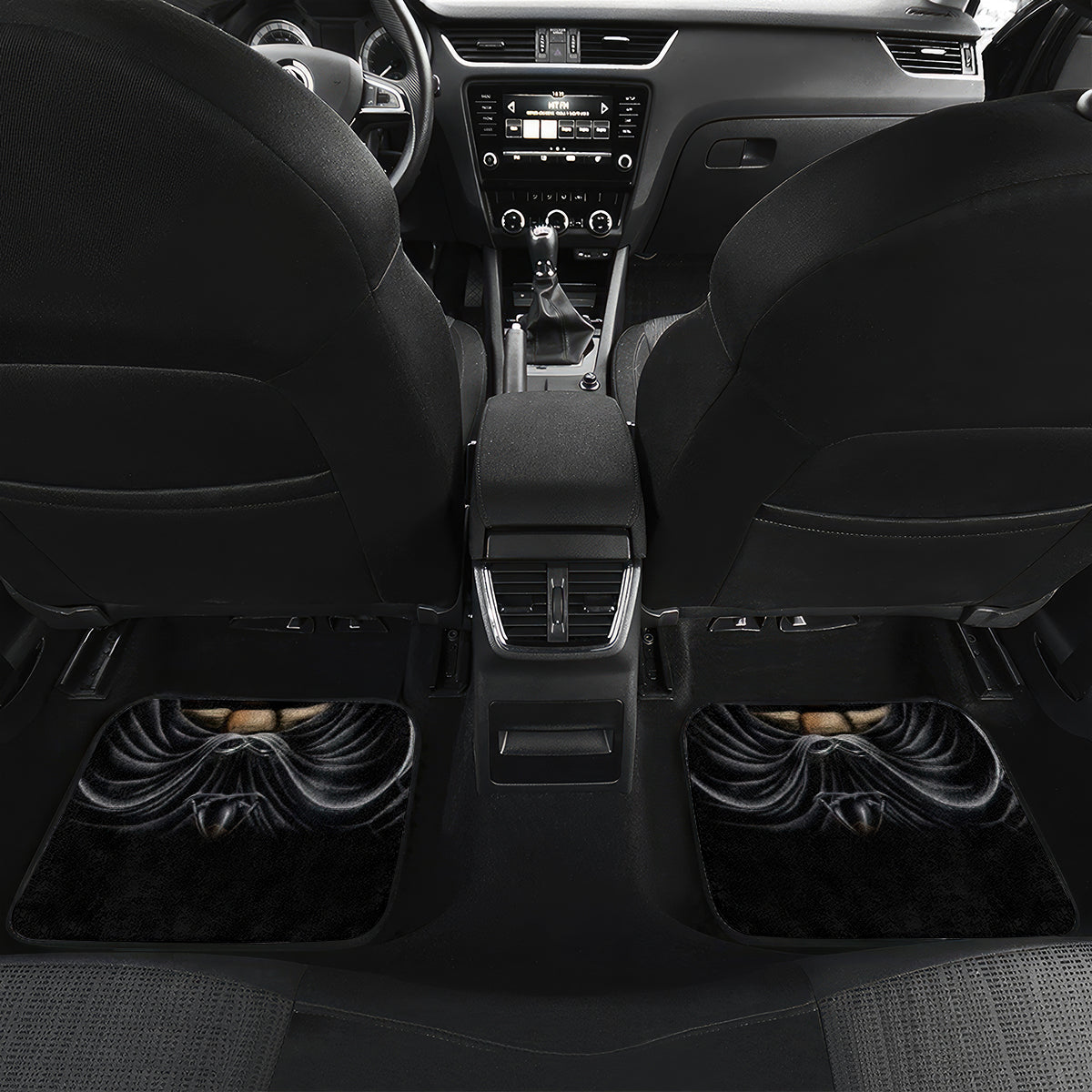 Skull Car Mats Double Skull And Death Angel - Wonder Print Shop
