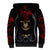 Skull Sherpa Hoodie Double Skull And Death Angel - Wonder Print Shop