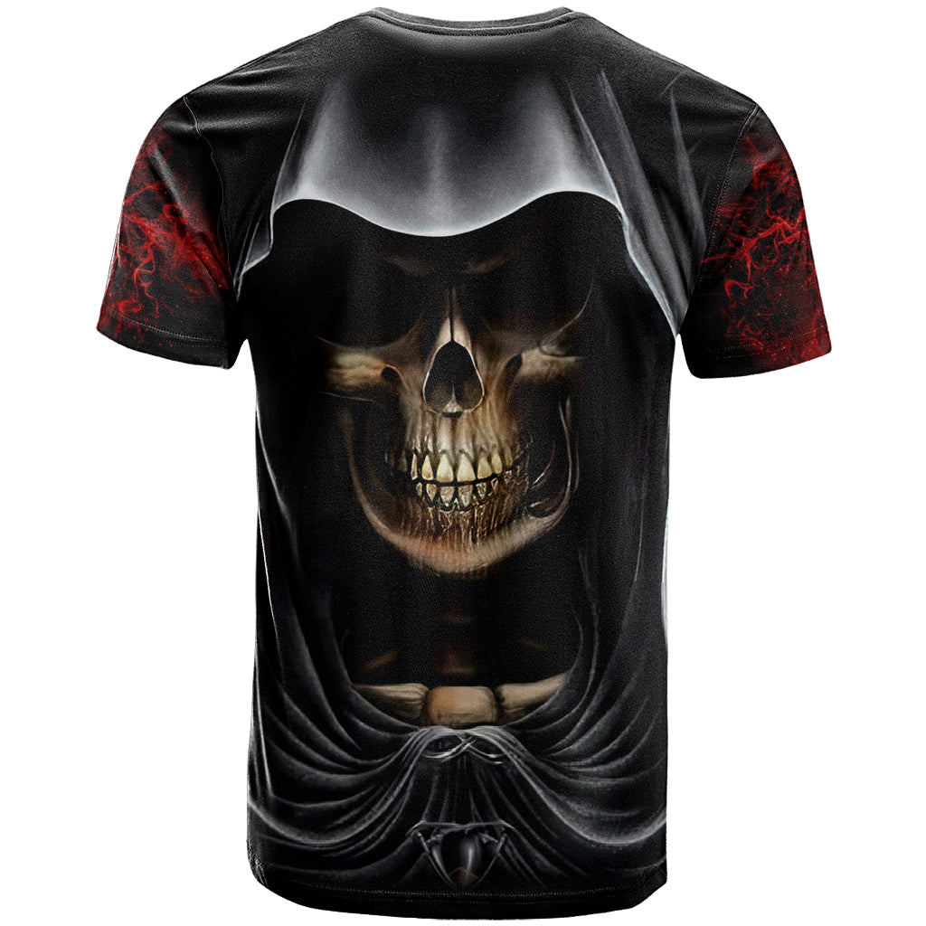 Skull T Shirt Double Skull And Death Angel - Wonder Print Shop