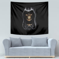 Skull Tapestry Double Skull And Death Angel - Wonder Print Shop