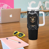Skull Tumbler With Handle Double Skull And Death Angel - Wonder Print Shop