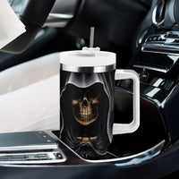 Skull Tumbler With Handle Double Skull And Death Angel - Wonder Print Shop