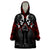 Skull Wearable Blanket Hoodie Double Skull And Death Angel - Wonder Print Shop