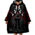 Skull Wearable Blanket Hoodie Double Skull And Death Angel - Wonder Print Shop
