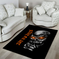 Skull Area Rug Ride Or Die - Wonder Print Shop