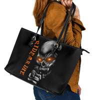 Skull Leather Tote Bag Ride Or Die - Wonder Print Shop