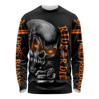 Skull Long Sleeve Shirt Ride Or Die - Wonder Print Shop