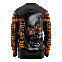 Skull Long Sleeve Shirt Ride Or Die - Wonder Print Shop