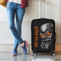 Skull Luggage Cover Ride Or Die - Wonder Print Shop