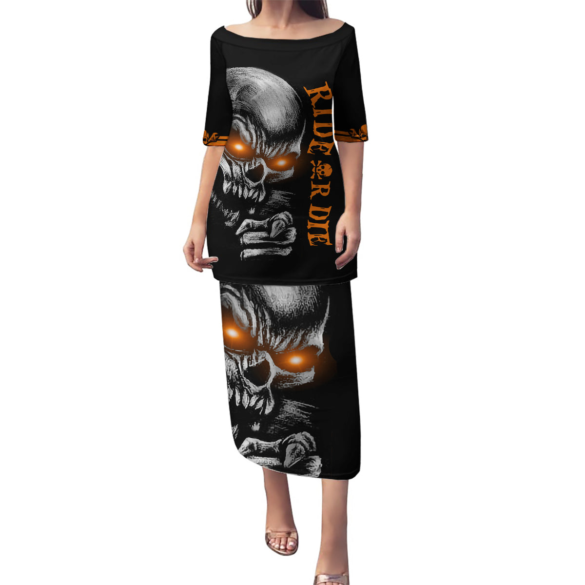 Skull Puletasi Ride Or Die - Wonder Print Shop