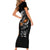 Skull Short Sleeve Bodycon Dress Ride Or Die - Wonder Print Shop