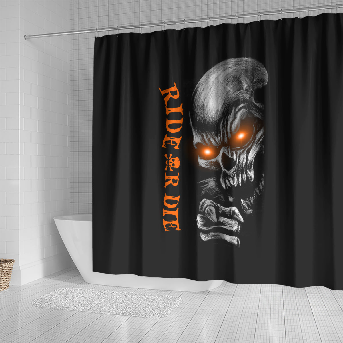 skull-shower-curtain-ride-or-die
