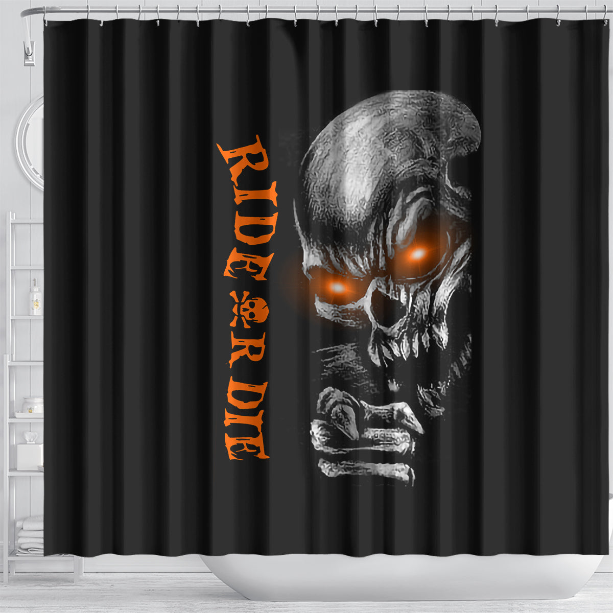 skull-shower-curtain-ride-or-die
