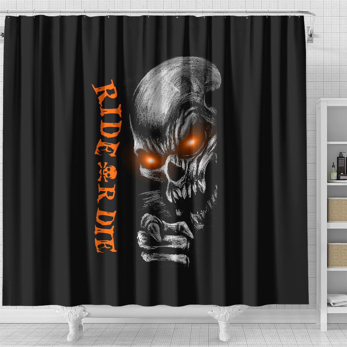 skull-shower-curtain-ride-or-die