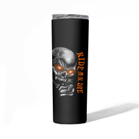 Skull Skinny Tumbler Ride Or Die - Wonder Print Shop