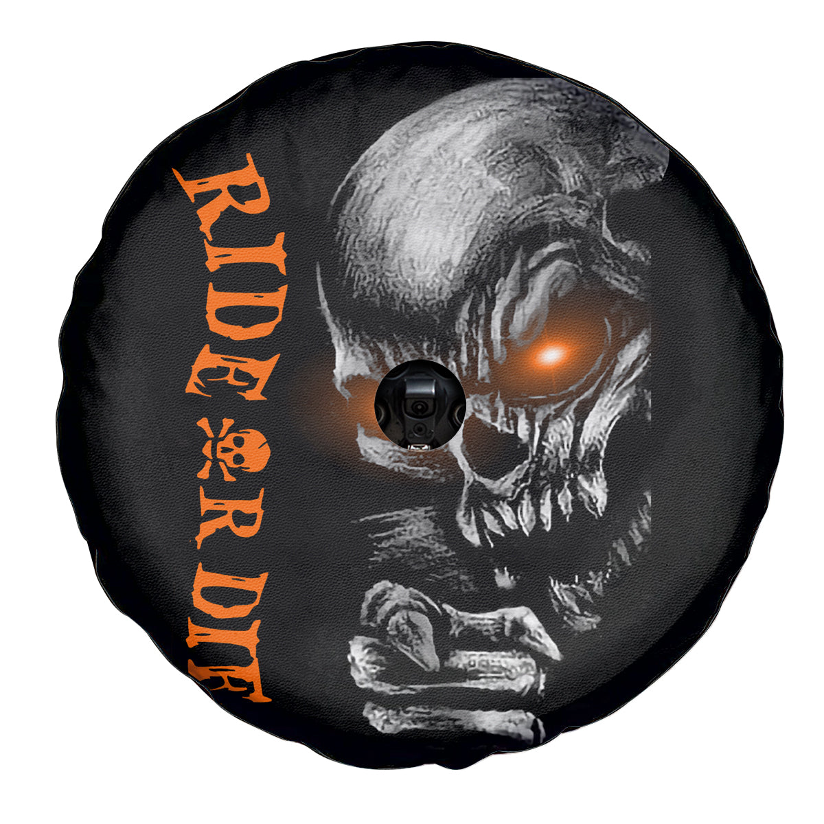 Skull Spare Tire Cover Ride Or Die - Wonder Print Shop