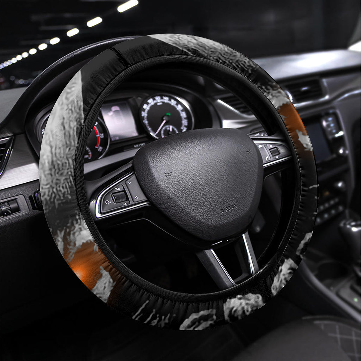 Skull Steering Wheel Cover Ride Or Die - Wonder Print Shop