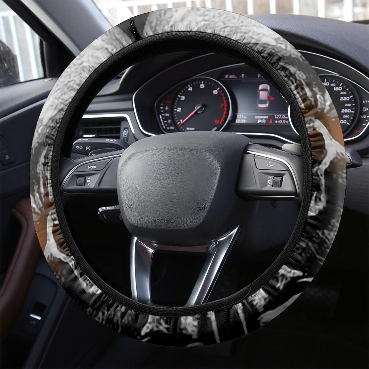Skull Steering Wheel Cover Ride Or Die - Wonder Print Shop