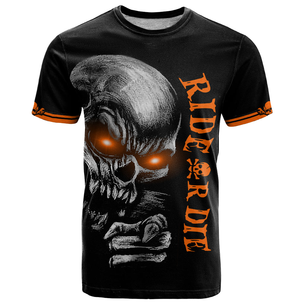 Skull T Shirt Ride Or Die - Wonder Print Shop