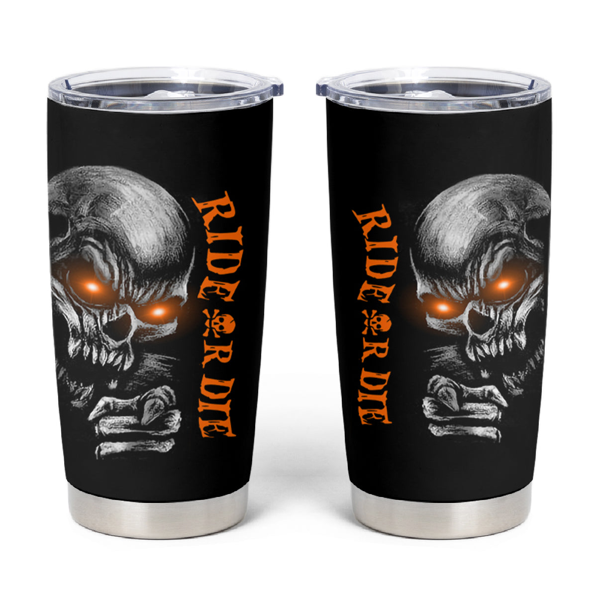 Skull Tumbler Cup Ride Or Die - Wonder Print Shop